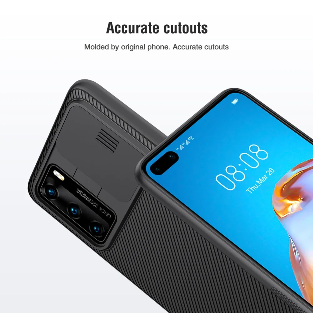 Huawei dustproof case for Huawei P40 Pro Phone Case,NILLKIN Camera Protection Slide Protect Cover Lens Protection Case for Huawei P40 huawei waterproof phone case