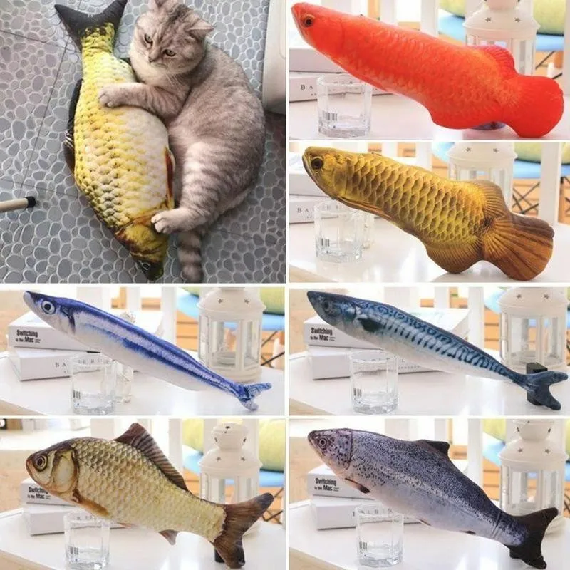 Cat Favor Fish Toy Fish Shape Sisal 3D Pet Cat Scratch Board Scratching Post Cat Mint Stuffed for Cat Products Pet Supplies