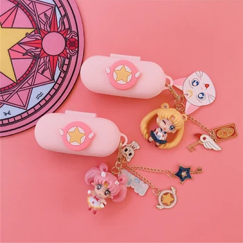 

Cute DIY Soft Case for Huawei FreeBuds for Honor Flypods Lite Youth Version Silicone Earphone Pouch Protect Cover Decor Keyring