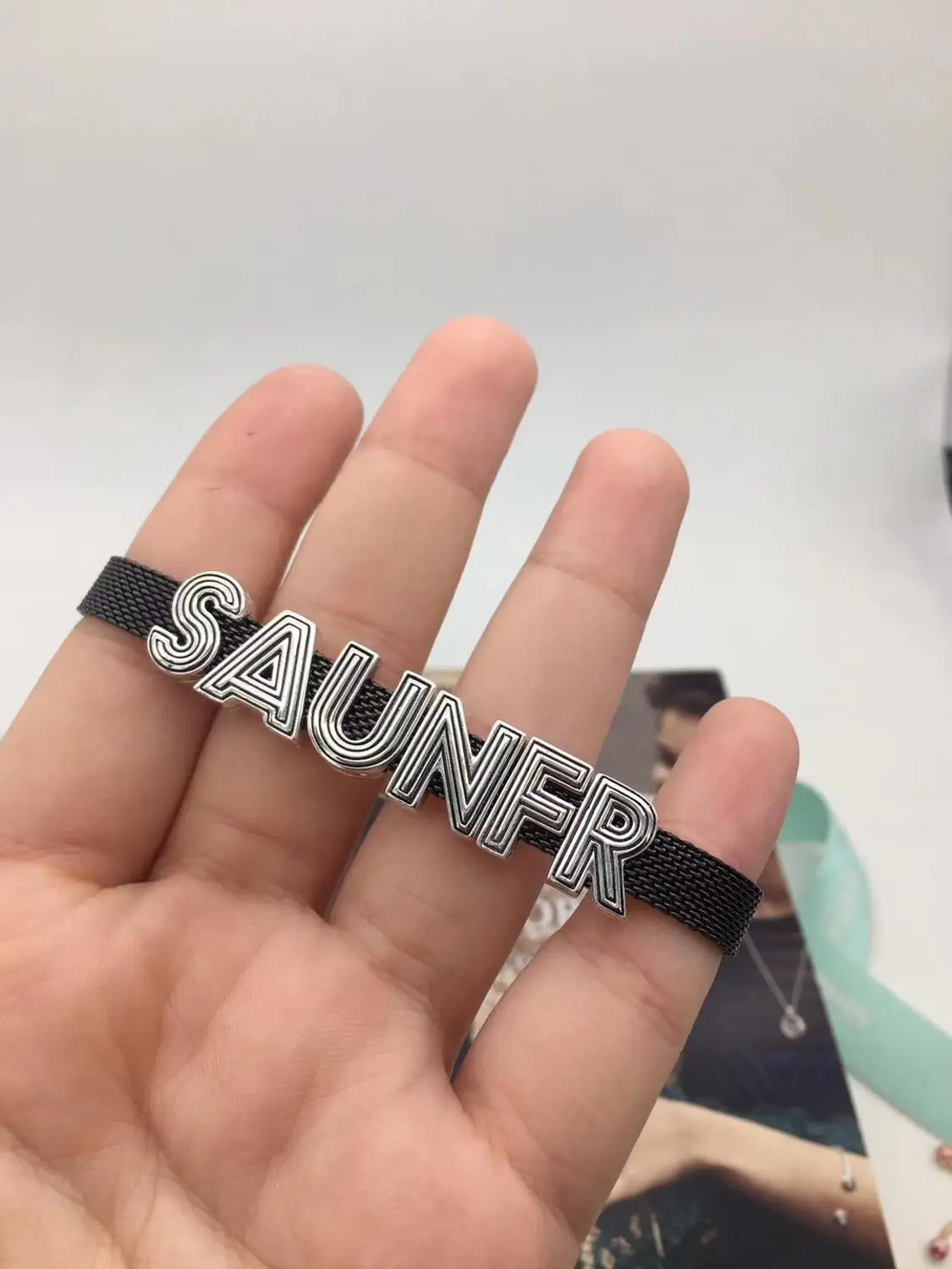 

Keris Store High-Quality Original 1:1 100%925 Sterling Silver Letter Bracelet Bracelet Free Shipping