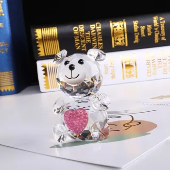 

K9 Crystal Bear Nipple Baptism Baby Shower Souvenirs Party Christening Giveaway Gift Wedding Favors and Gifts For Guest 10pcs
