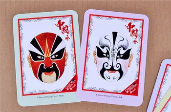 

4pcs Chinese Opera Facebook One SIde Classical Vintage Art Travel Postcard Greeting Card Birthday Gift Postcards Illustration