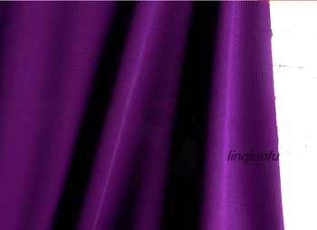 

Spring and summer clothing polyester elastic knitted fabric DIY manual school uniforms, elastic mesh fabrics