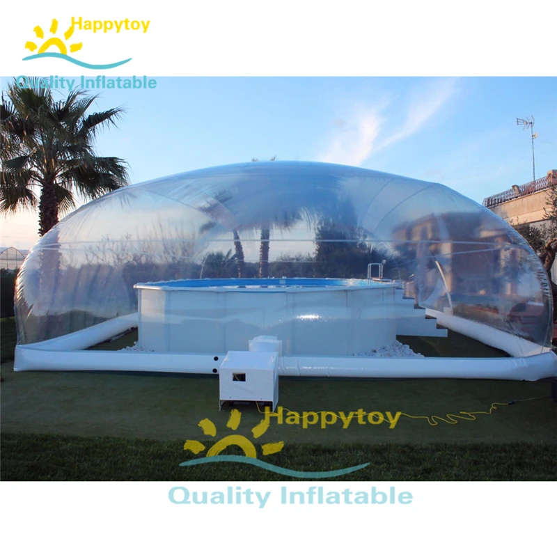  Durable pvc swimming pool cover tents inflatable lap pool transparent dome tent for pools