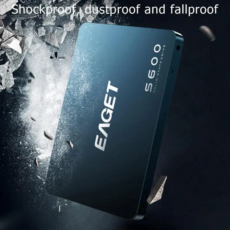 EAGET S600 128/256GB 2,5 дюймов SATA 3,0 SSD жесткий диск Внутренний твердотельный диск для настольного компьютера, ноутбука, компьютера