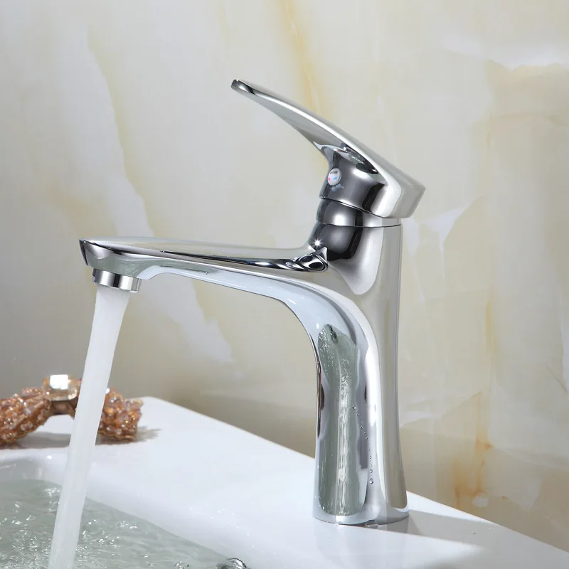 

Manufacturers Direct Selling Copper Sharks Single Bore Washbasin Faucet Bathroom Faucet Hot And Cold Basin Faucet Wash Basin Fau