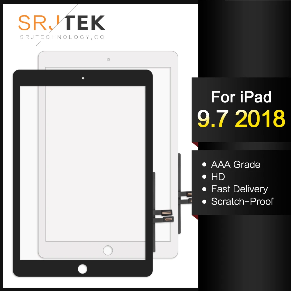 SRJTEK для iPad 9 7 сенсорный экран iPad9.7 2018 версия A1893 дигитайзер 6 го поколения A1954