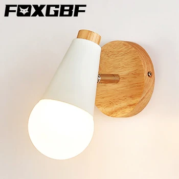 

FOXGBF night light wall lamp eye protection reading study home lighting night light bedroom bedside lamp corridor aisle E27 220V