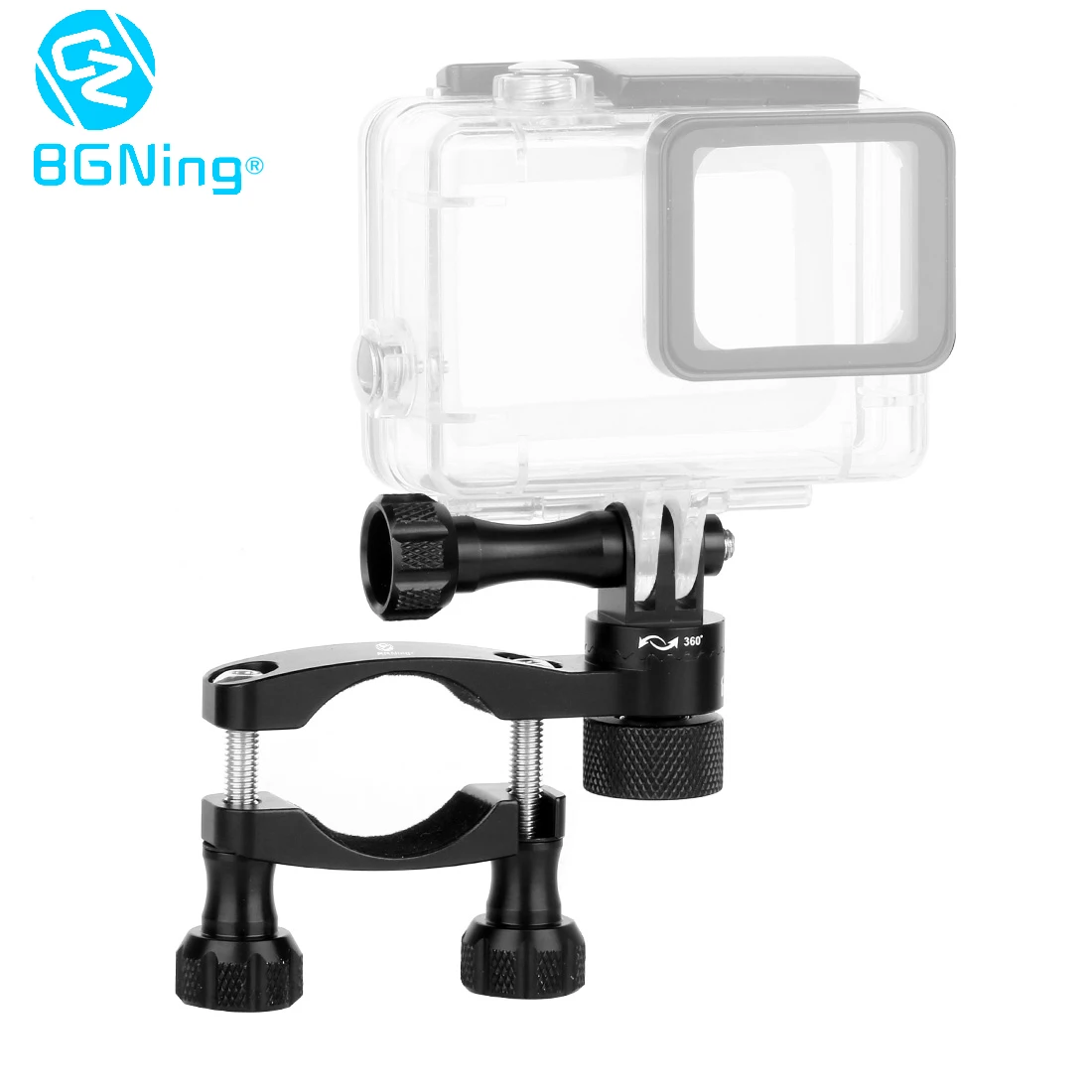 

Aluminum CNC 360 Rotation Bike Camera Holder Mount Bicycle Motorcycle Handlebar 15-35mm Clip for Gopro Hero 8 7 6 5 Accessories