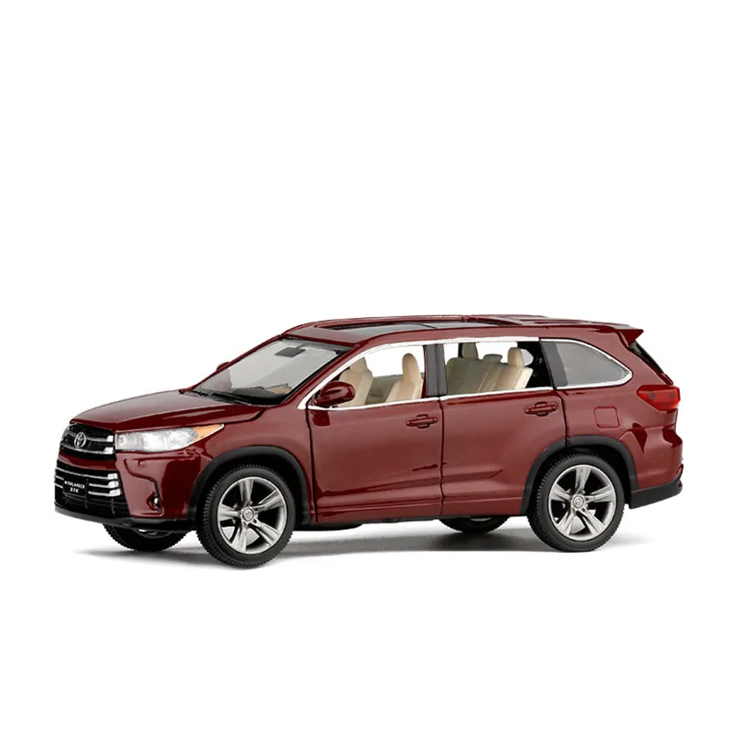 1/32 Highlander моделирование игрушечный автомобиль модель сплава отступить 6 открыть дверь детские игрушки подлинное коллекция внедорожных транспортных средств