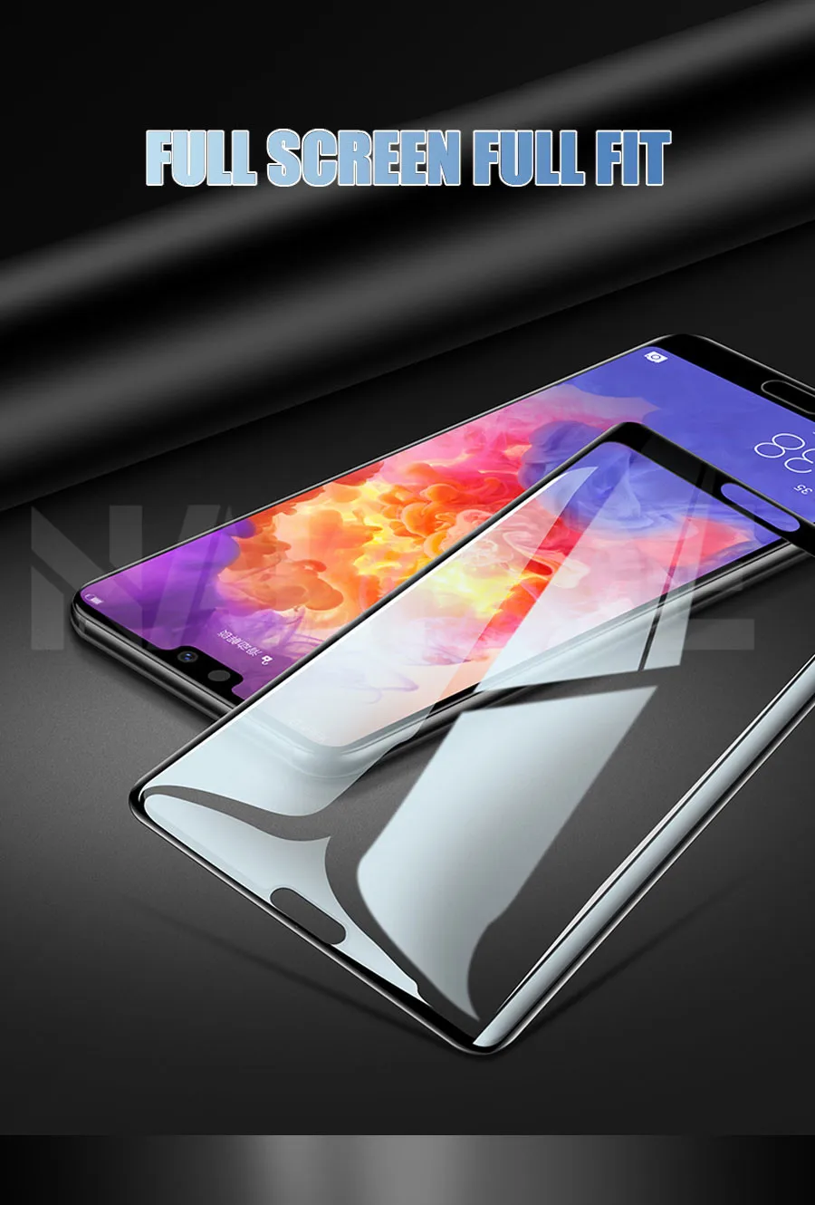 9D полное покрытие из закаленного стекла для huawei P20 Pro P10 P9 Lite Plus Защитная пленка для экрана huawei P Smart