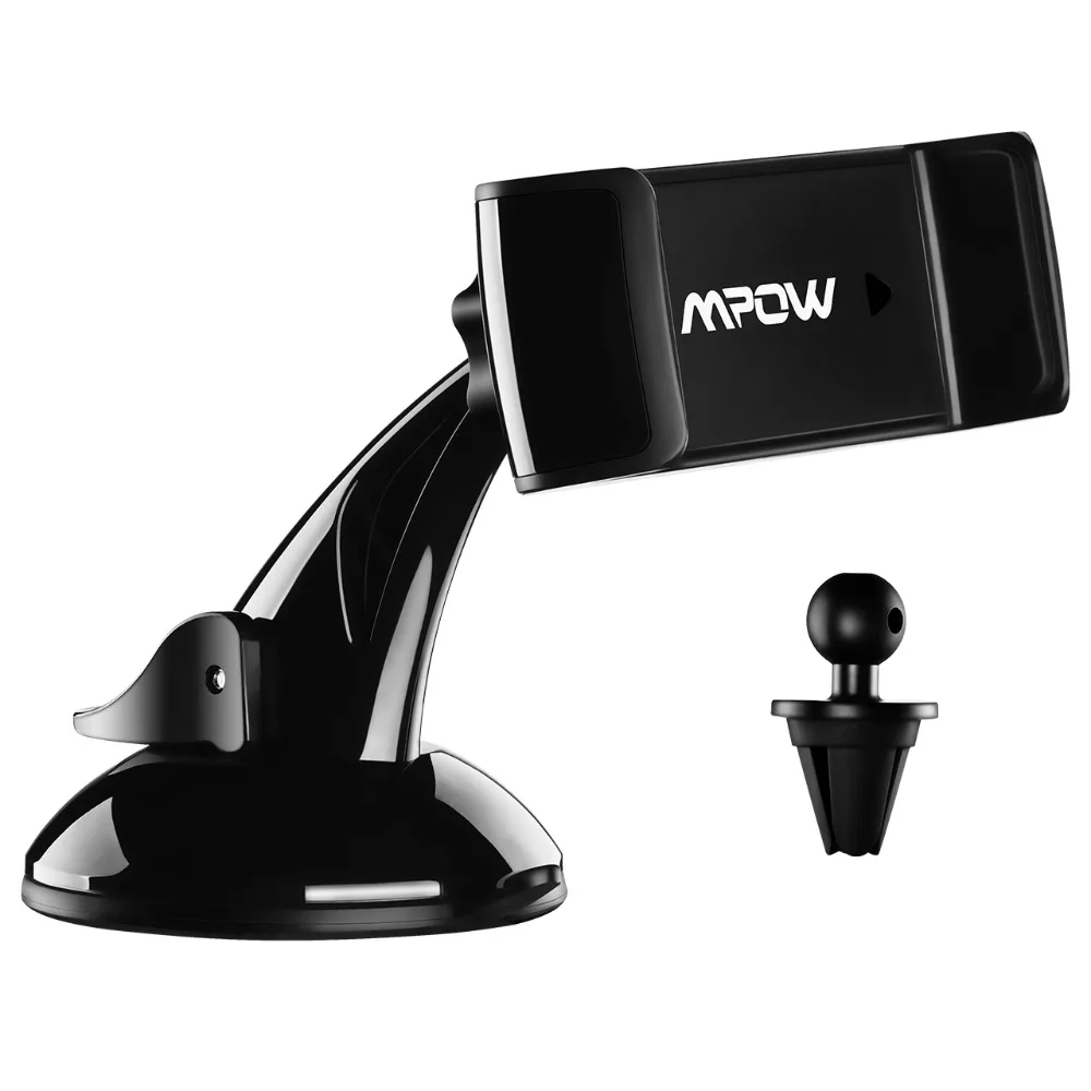 Mpow 2-in-1 Universal Car Mount Phone Holder Windshield Dashboard Air Vent GPS Holder For Car 360 Degrees Rotation Cheap Stand (7)