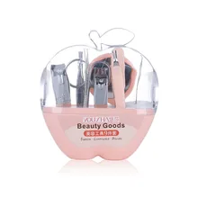 SAIANTTH Макияж Украшение ногтей наборы 9 шт. щипчики для ногтей ножницы пинцет Зеркало Набор инструмент красоты портативный путешествия Apple маникюрный набор