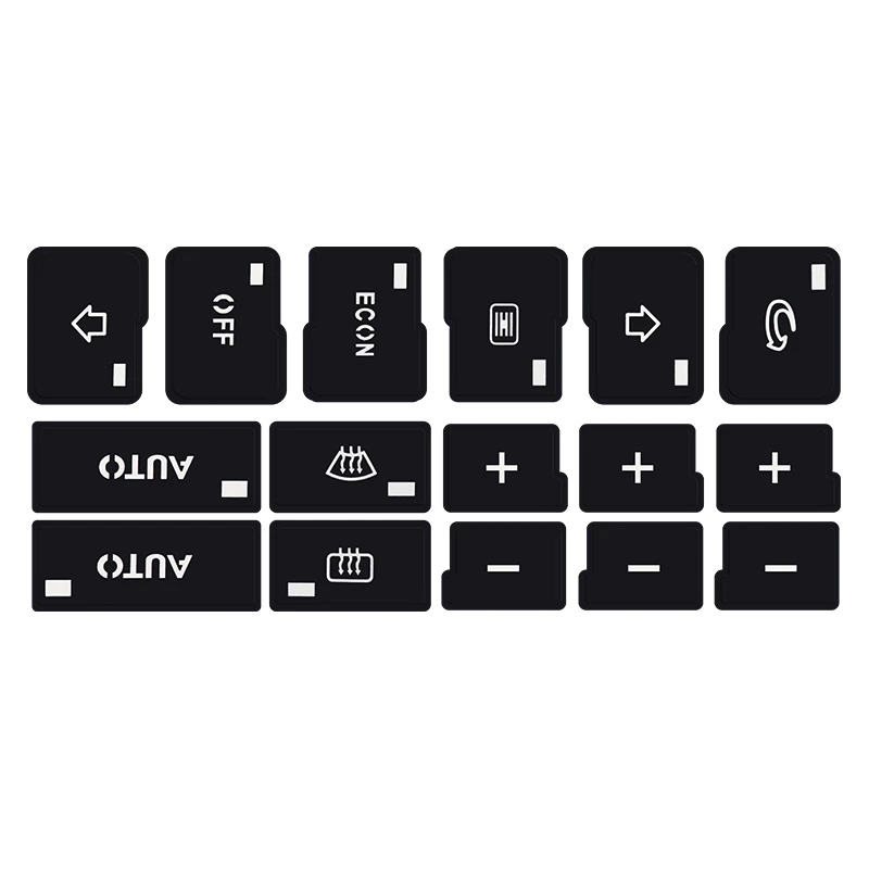 Audi A6 Climate Control Button Restoration Decals Stickers