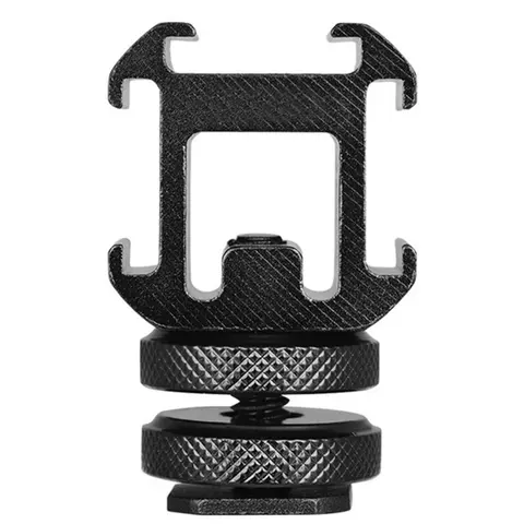 Cold Shoe Mount Adapter On-Camera Mount Adapter for Canon Nikon Sony DSLR Camera for LED Video Light Microphone Monitor