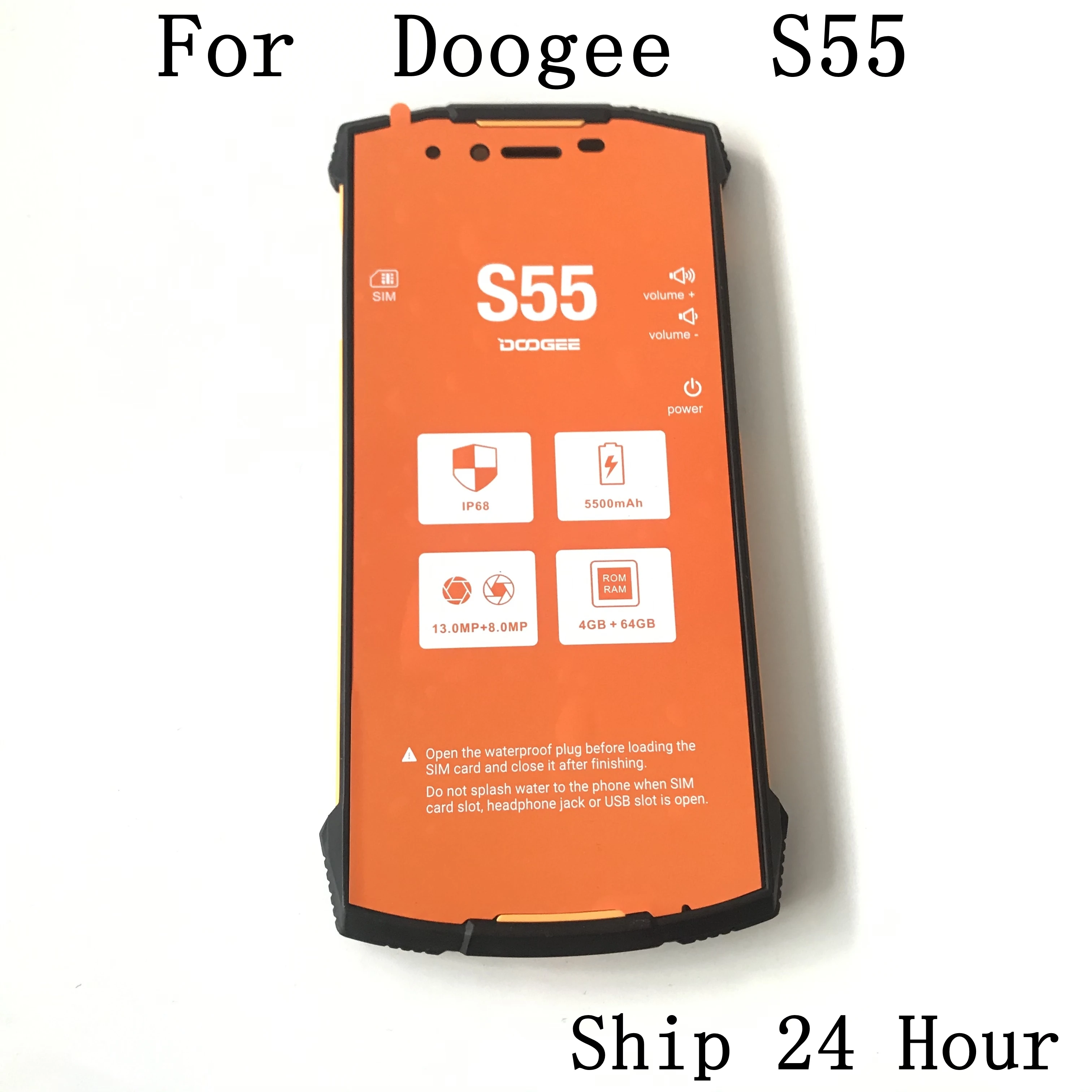 Doogee S55 б/у ЖК дисплей + сенсорный экран рамка для ремонт починка Замена