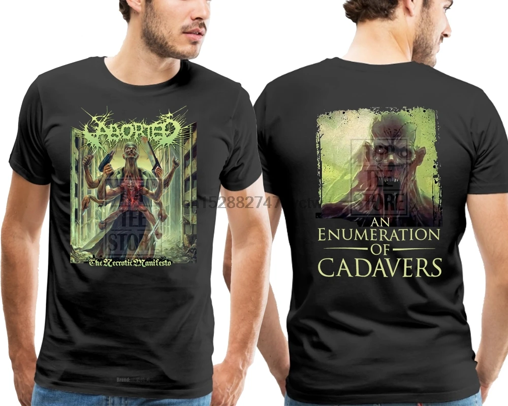 Aborted некротическая манифестовая футболка S M L XL металлическая с надписью Death Officl (1)
