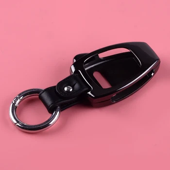 

DWCX 6.3x4 cm Black Metal Key Case Cover Shell Holder Fit for Jeep Wrangler Compass Patriot 2011 2012 2013 2014 2015