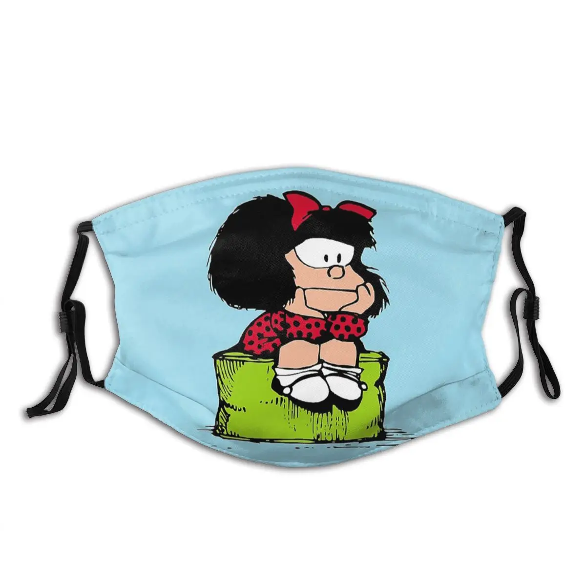 Многоразовая маска для лица Mafalda с мультяшными комиксами Quino фильтром защита от