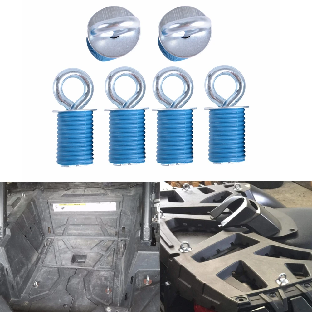

6pcs/Set Lock & Ride ATV Tie Down Anchors For Polaris RZR 1000 Sportsman Ace-These do not fit Ranger/General UTV