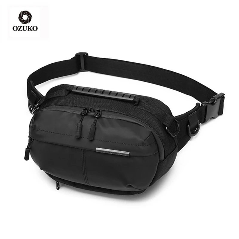 

New Waterproof Men Waist Bag Fashion Chest Pack Male Outdoor Sports Crossbody Bag Short Travel Belt Fanny Pack for Phone Pouch