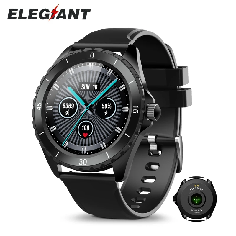 ELEGIANT C520 Smart Watch Full Touch Screen IP68 Waterproof Fitness Bracelet Male Female Sport
