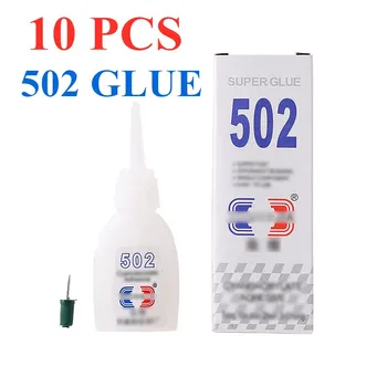 

10pcs High Quality 502 Super Glue ABN BOND Multi-Function Glue Genuine Cyanoacrylate Adhesive Strong Bond Fast For Office Tools