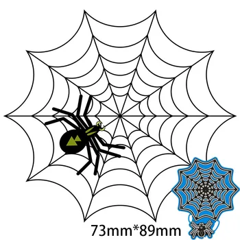 

73*89mm Spider and Spider Web Metal Dies for 2020 New Stencils DIY Scrapbooking Paper Cards Craft Making New Craft Decoration