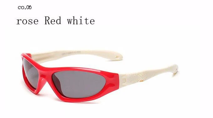 red white Для детей, защита для детей, поляризованные солнцезащитные очки, детские солнцезащитные очки для девочек и мальчиков, уличные очки Polaroid Sunglass Infant - Цвет линз: red white