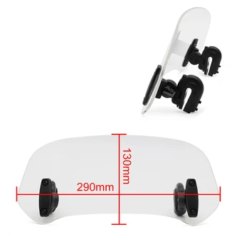 

Adjustable Clip On Windshield Extension Spoiler Windscreen Air Deflector For HONDA X-ADV 750 Africa crf1000 For BMW K 1200 S