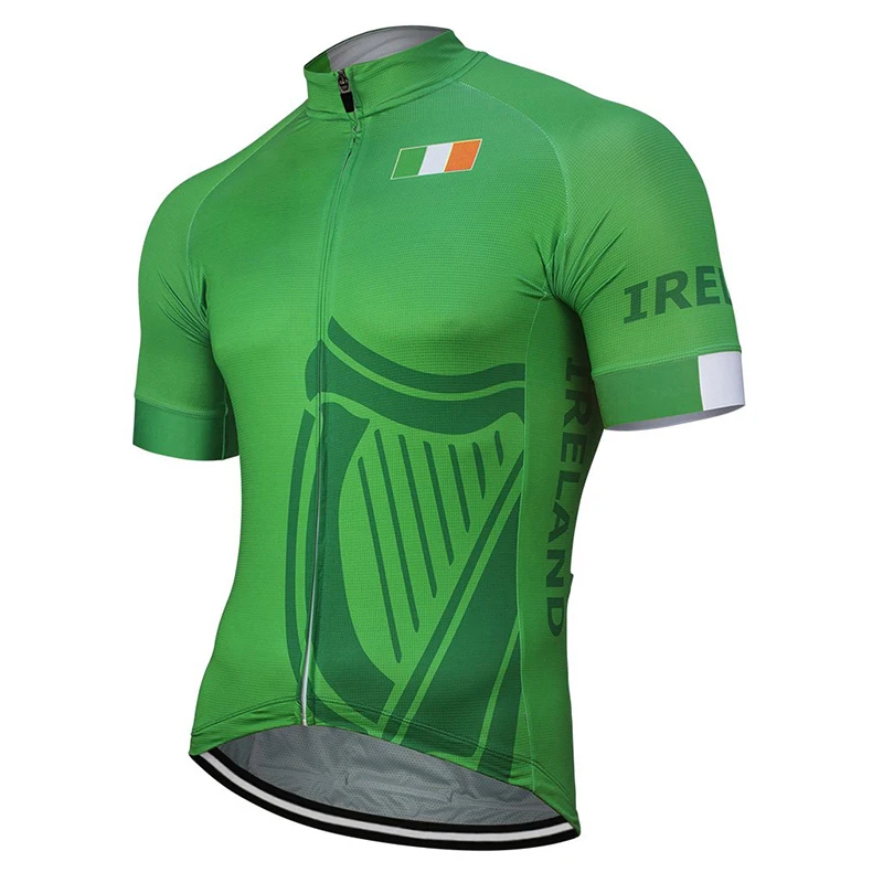

New 2022 Team Ireland New Summer Cycling Jersey Customized Cycling Wear Bike Road Mountain Race Tops Racing Clothing Bike Jersey