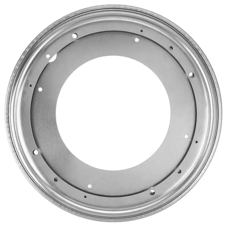 

12 Inch Round Shape Galvanized Turntable Rotating Swivel Plate Kitchen & Display Table Hardware