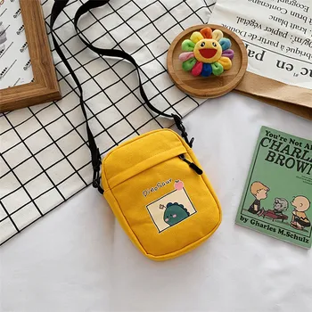 

Casuan Small Canvas-Bag Women New Dinosaur Shoulder Bags Little Student Crossbody Bag For Women 2020 Bolsos Para Mujer Handbag