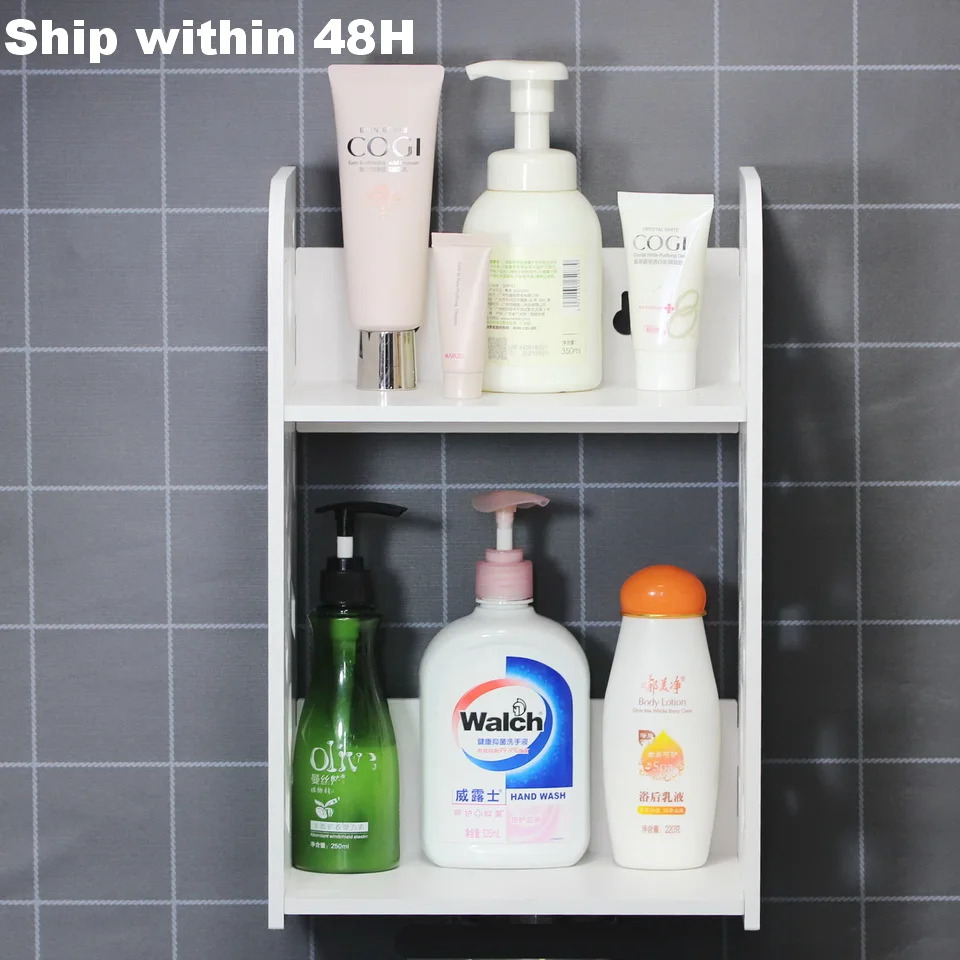 Stainless Steel Suction Kitchen Shower Storage Shelf Rack Holder Organizer GIFT