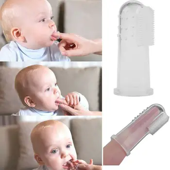 

2019 Creative Baby Toothbrushes Kids Infant Soft Silicone Finger Toothbrush Teeth Rubber Massager Brush