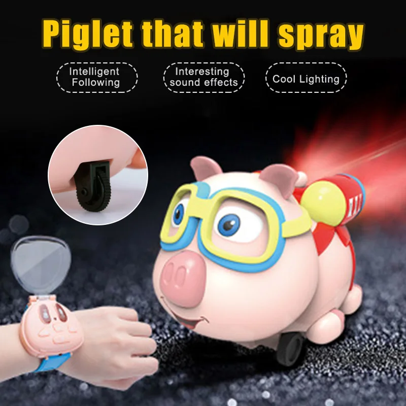 

Pig Small Eight Watch Remote Control Car Watch Remote Control Car Smart Follow Toy Pig High Quality