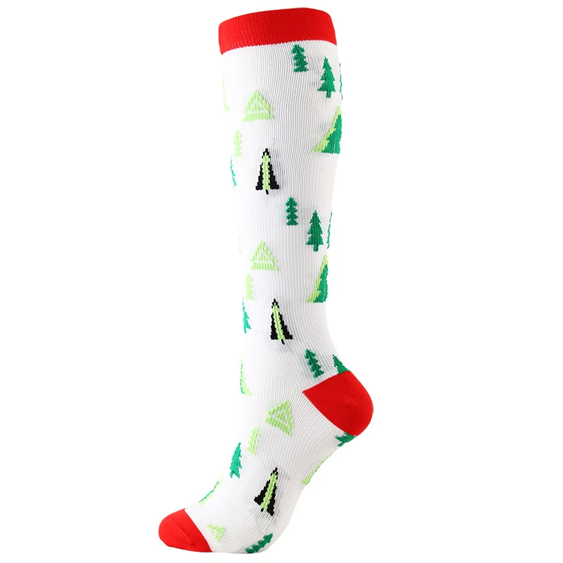 Осень Зима Новое поступление счастливые носки для женщин/мужчин креативная Рождественская шапка дерево Лось пара носков повседневные спортивные гольфы Компрессионные носки