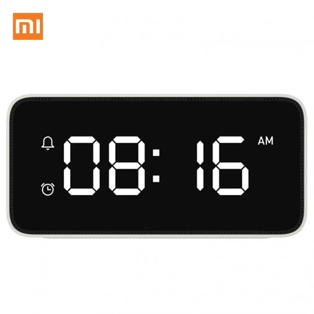

Xiaomi Xiaoai Smart Alarm Clock Voice Broadcast Clock ABS Table Dersktop Clocks AutomaticTime Calibration Mi Home App