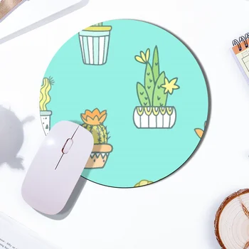 

Cartoon Graffiti Mouse Pad For Computer Game Office Mice Padding Accessories 20CM Round Desk-Mat Non-slip Round Gaming Mousepad