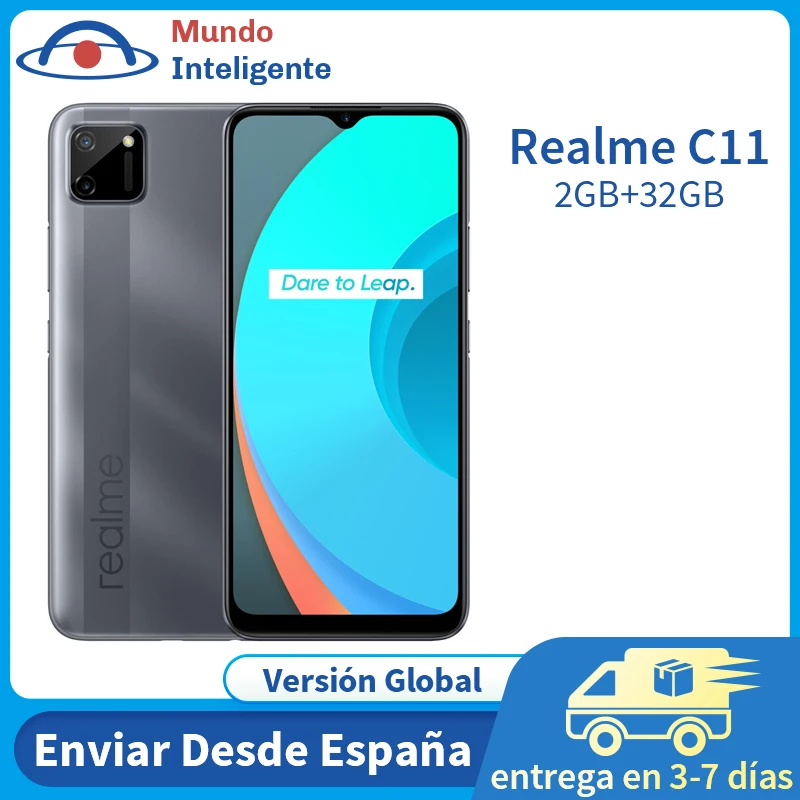 Realme C11 глобальная версия 2 Гб оперативной памяти 32 встроенной мобильный телефон
