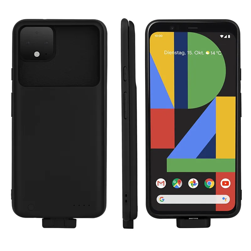 Для Google Pixel 4 XL Тонкий ударопрочный чехол для зарядного устройства с зажимом