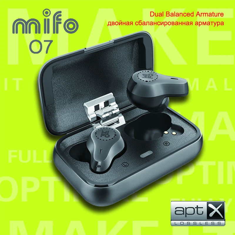 Mifo O7 двойные сбалансированные Aptx настоящие Беспроводные наушники с шумоподавлением TWS V5.0 Bluetooth наушники спортивные водонепроницаемые мини с 4 микрофонами|Наушники и гарнитуры| | АлиЭкспресс