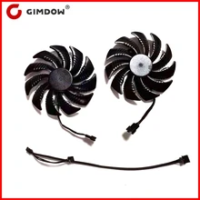 Ventilateur de refroidissement pour Gigabyte GTX1050 1050Ti GTX1060 GTX1070, carte graphique, 2 pièces/lot, 88mm, RX570, RX580, T129215SU, 480
