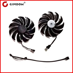 Ventilateur de refroidissement pour Gigabyte GTX1050 1050Ti GTX1060 GTX1070, carte graphique, 2 pièces/lot, 88mm, RX570, RX580, T129215SU, 480 