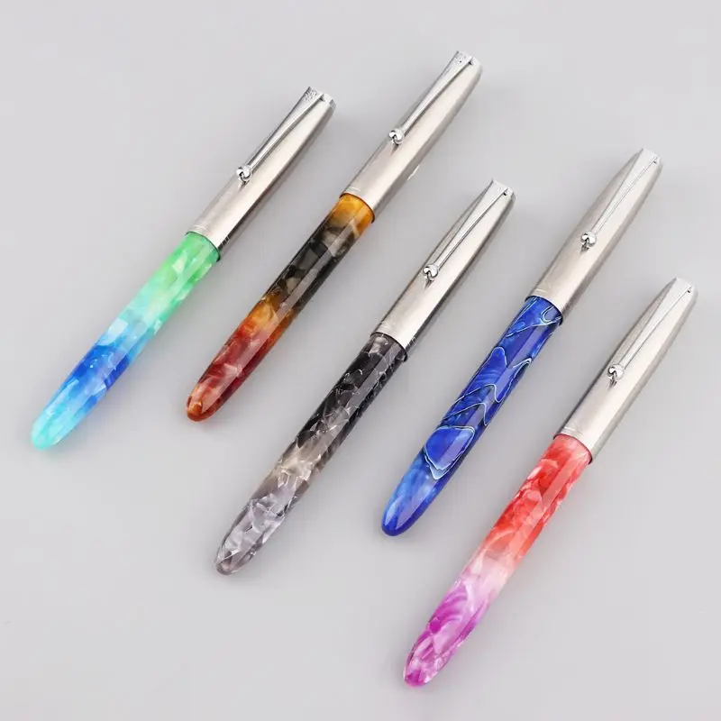 1 шт. Jinhao 51A роскошная мужская авторучка, деловая Студенческая ручка, 0,38 мм, очень тонкая ручка для каллиграфии, школьные офисные принадлежности для письма