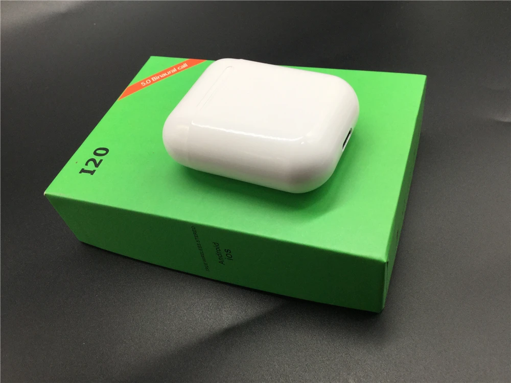 I20 tws оригинальные всплывающие Bluetooth наушники Беспроводное зарядное устройство сенсорное управление мини наушники гарнитура tws pk i30 i20 i11 i7s i12