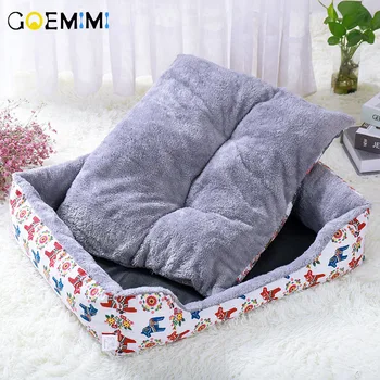 

Dogs Bed For Small Medium Large Dogs Pet House Waterproof Bottom Soft Fleece Warm Cat Bed Sofa House