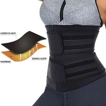 

Waist trainer body shaper back with Neoprene Sports abdomen with Velcro women's zipper lin bodyg faja reductora mujererie