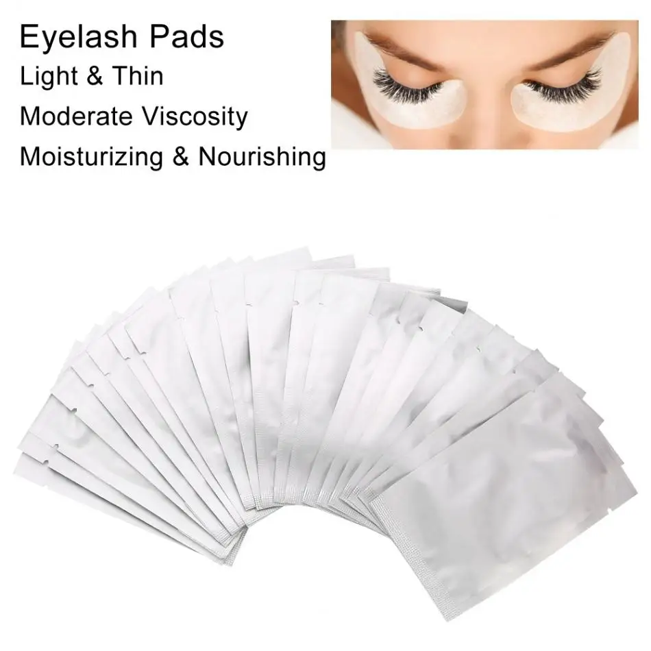 20 накладные ресницы колодки наращивание ресниц Eyepads наращивание ресниц, подушечки для глаз против наклейки