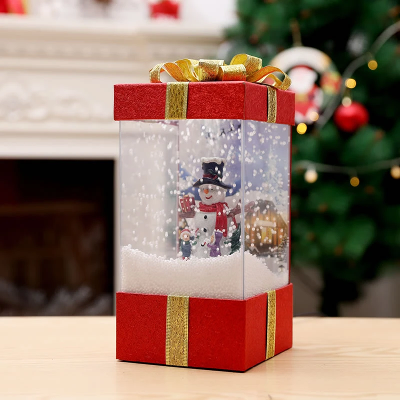 Verbergen Kameraad Definitie Santa sneeuwpop Automatische Sneeuw muziekdoos Kerst Sneeuw Huis Licht  ornamenten 2020 Glow in The dark Party surprise gift voor vrouw - AliExpress
